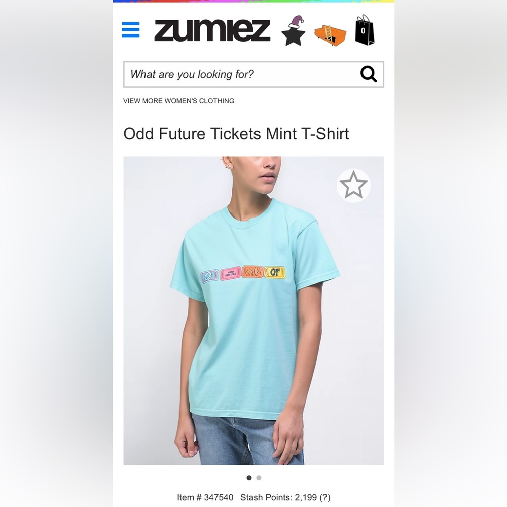Odd Future Tickets Mint T-Shirt